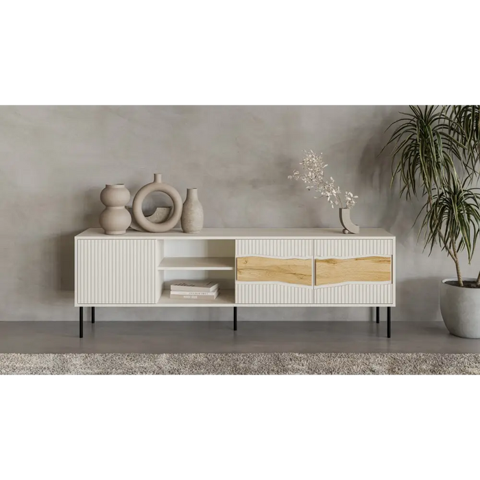 Cama INSERTO 3D1W ТВ шкаф 190x40x61.5 кашмир + LED