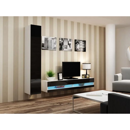 Cama Холна гарнитура VIGO NEW 9 бяло/черно гланц