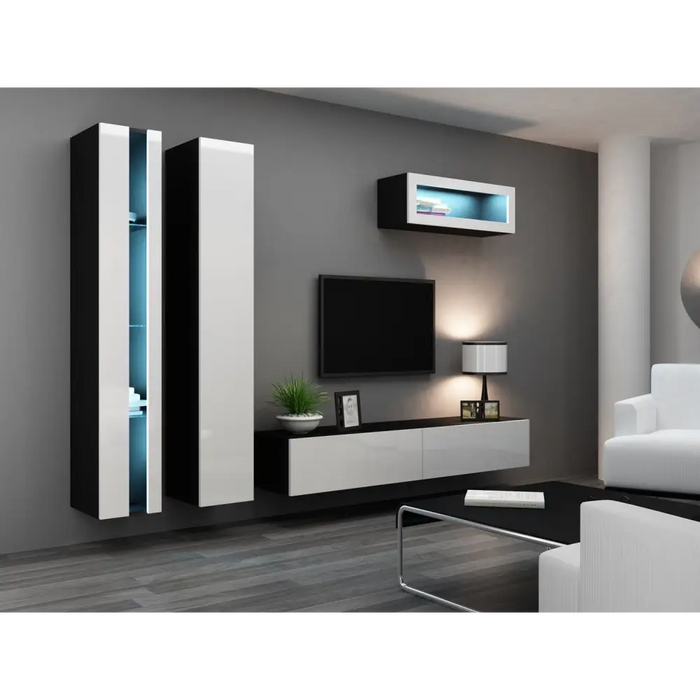 Cama Холна гарнитура VIGO NEW 2 черен/бял гланц