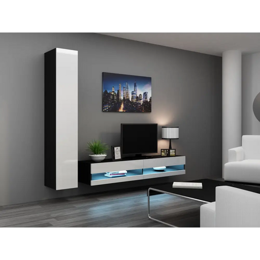 Cama Холна гарнитура VIGO NEW 9 черен/бял гланц