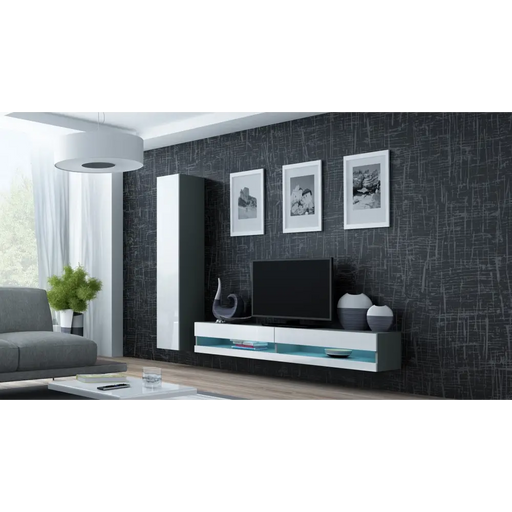 Cama Холна гарнитура VIGO NEW 9 сив/бял гланц