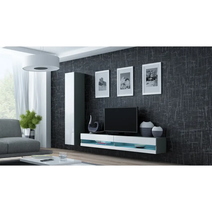 Cama Холна гарнитура VIGO NEW 9 сив/бял гланц