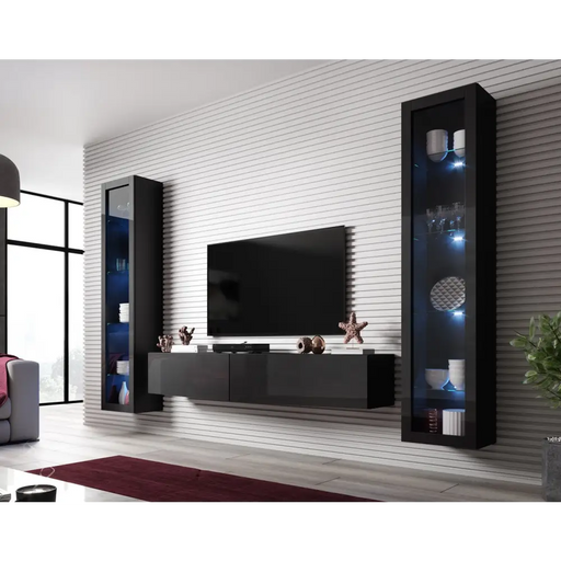Cama Холна гарнитура VIGO SLANT 6 черен/черен гланц