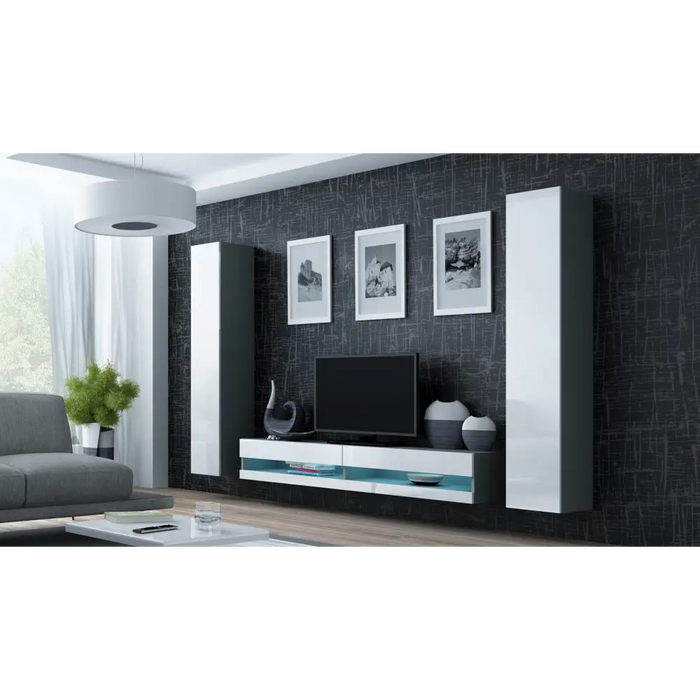 Cama Холна гарнитура VIGO NEW 4 сив/бял гланц