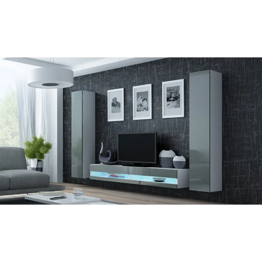 Cama Холна гарнитура VIGO NEW 4 бяло/сив гланц