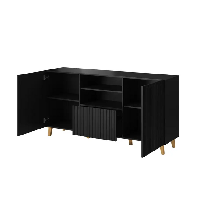 Cama Комод PAFOS 150x42x82 Черен мат