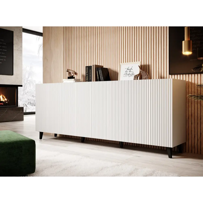 Cama Комод PAFOS 200x42x82 бял мат
