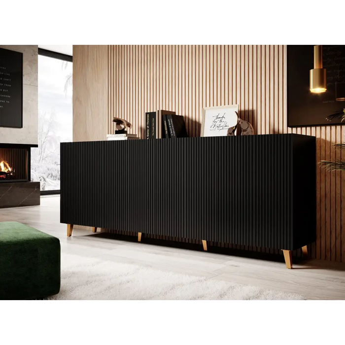 Cama Комод PAFOS 200x42x82 Черен мат