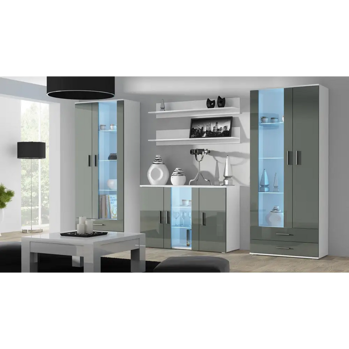 Cama комплект два рафта 125см SOHO бял мат