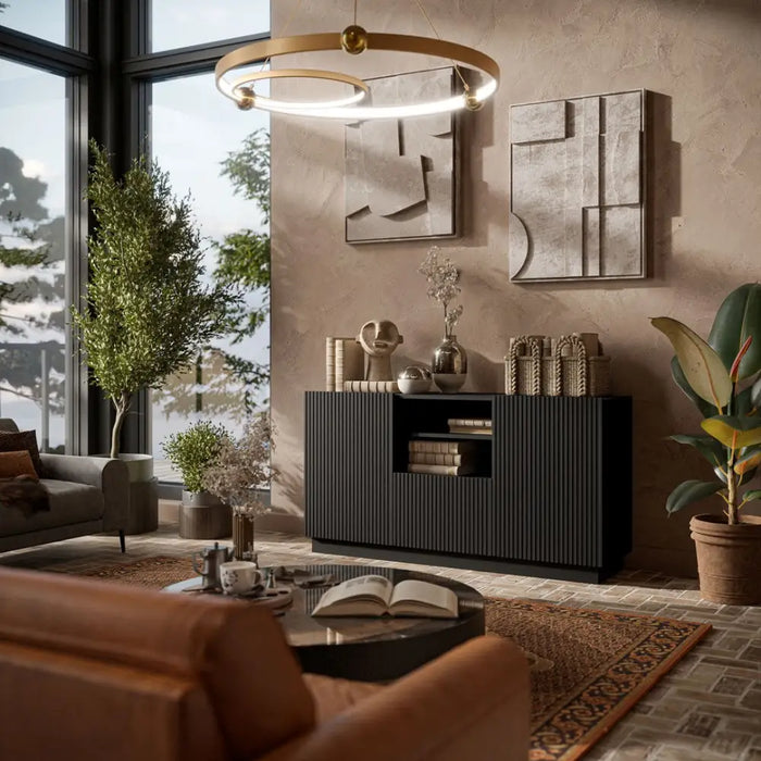 Cama LIVERTI скрин с чекмеджета 150x42x78 черен