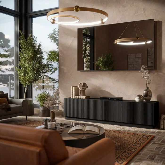 Cama LIVERTI ТВ шкаф 200x42x48 черен