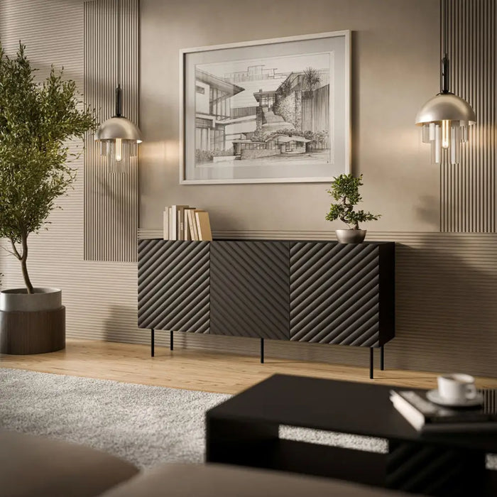 Cama LUCCA 3D скрин 165x40x80 черен