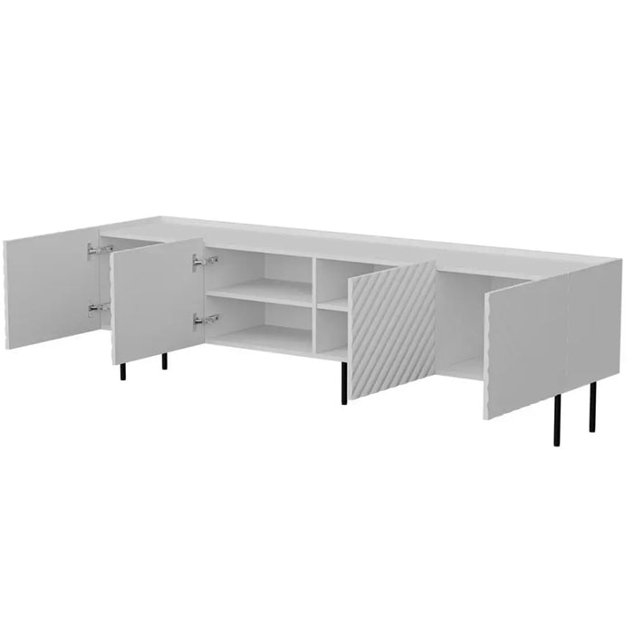 Cama LUCCA 4D ТВ шкаф 200x40x59 бял