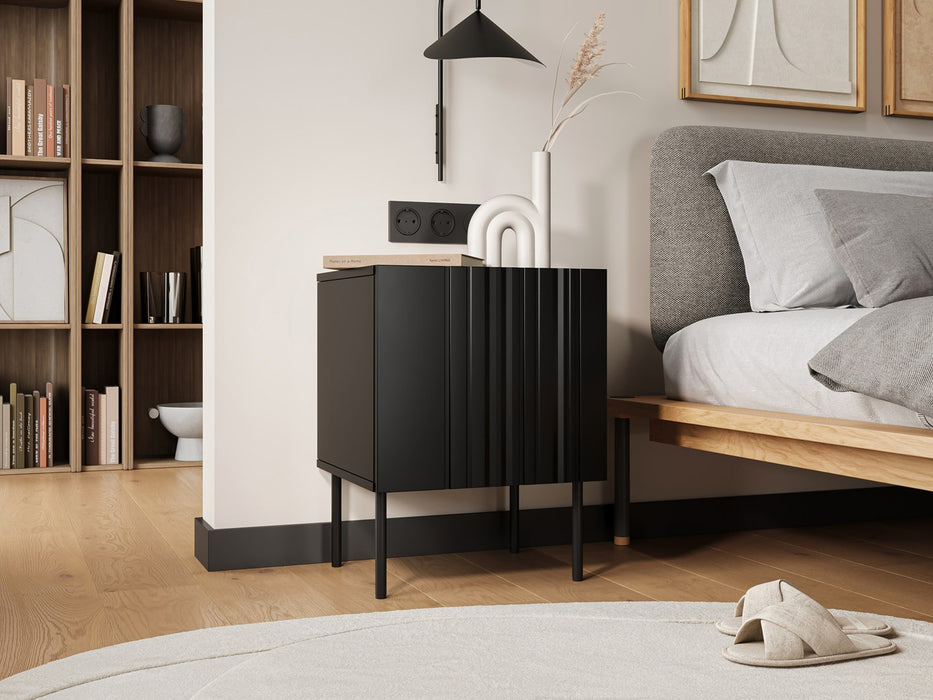 Нощно шкафче Cama 2 бр. ISLA 44,5x40x59 черно матово