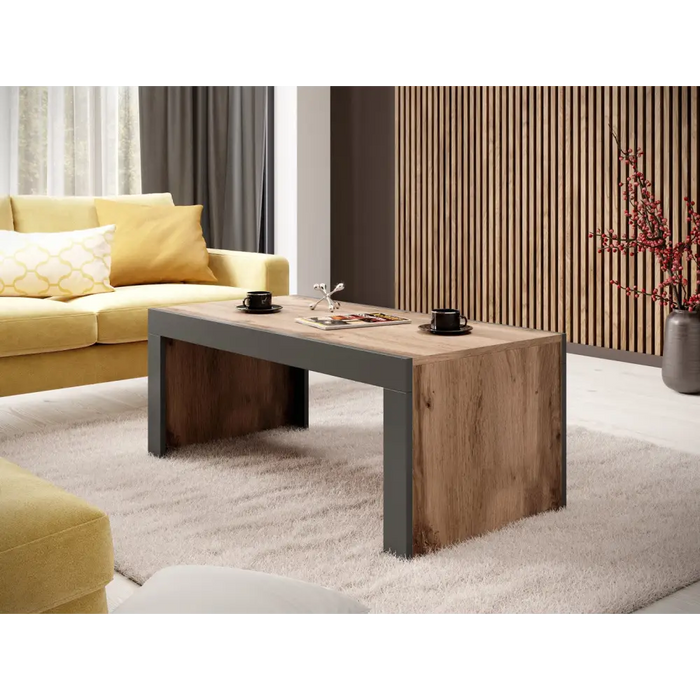 Cama MILA пейка/маса 120x60x50 дъб вотан + антрацит