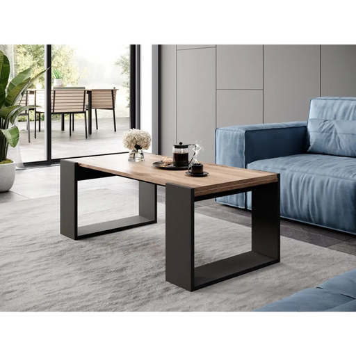 Cama Пейка/маса WOOD 120x54,5x46 дъб вотан + антрацит