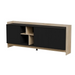 Cama PORTO 3D скрин 190x38x77 дъб/черен