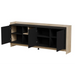 Cama PORTO 3D скрин 190x38x77 дъб/черен