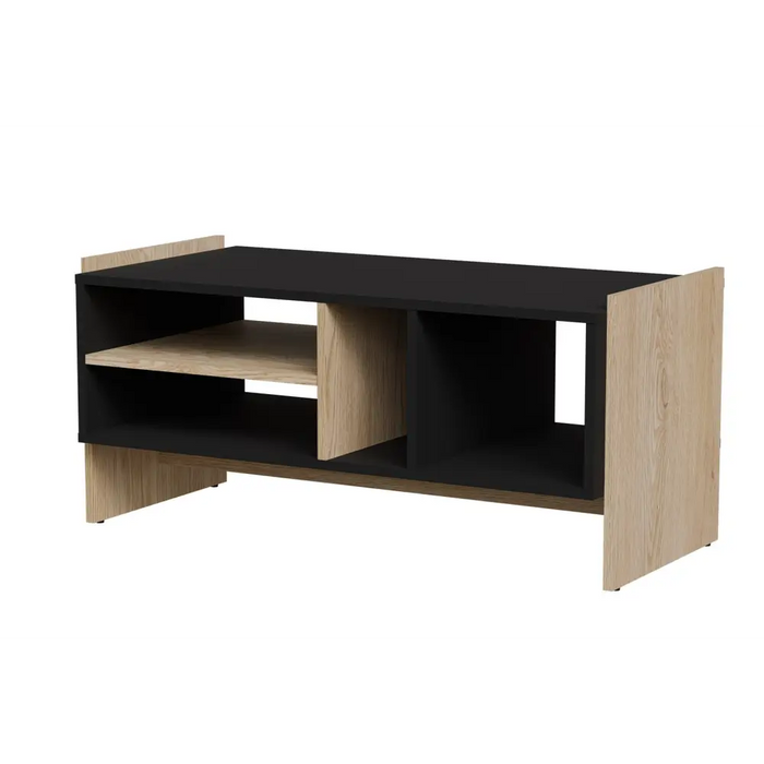 Cama PORTO пейка/маса 100x50x46 дъб/черно