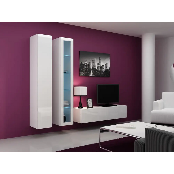 Cama Пълен шкаф VIGO ’180’ 180/40/30 бяло/бял гланц