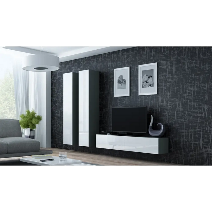 Cama Пълен шкаф VIGO ’180’ 180/40/30 сив/бял гланц