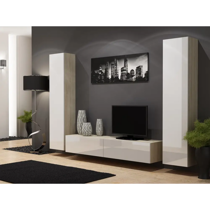 Cama Пълен шкаф VIGO ’180’ 180/40/30 сонома/бял гланц