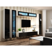 Cama Пълен шкаф VIGO ’180’ 180/40/30 бял/черен гланц