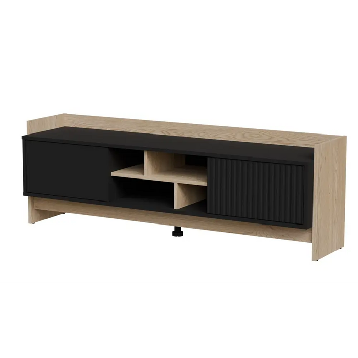 Cama RTV PORTO 2D шкаф 150x38x50 дъб/черен