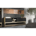 Cama RTV PORTO 3D шкаф 190x38x50 дъб/черен