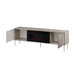 Cama RTV шкаф EF + камина черен TRESSE 180x40x54.5 кашмир
