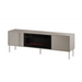 Cama RTV шкаф EF + камина черен TRESSE 180x40x54.5 кашмир