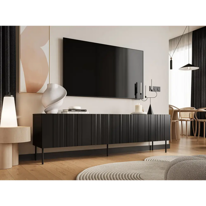 Cama RTV шкаф ISLA 200x40x60 матово черен