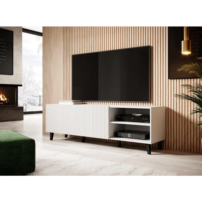 Cama RTV шкаф ПАФОС 150х42х52 бял мат