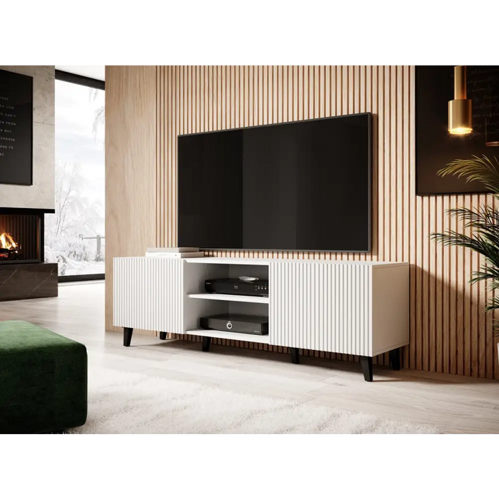 Cama RTV шкаф ПАФОС 150х42х52 бял мат