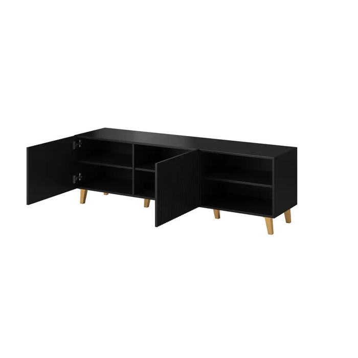 Cama RTV шкаф PAFOS 150x42x52 Черен мат