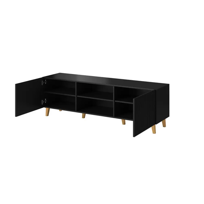 Cama RTV шкаф PAFOS 150x42x52 Черен мат