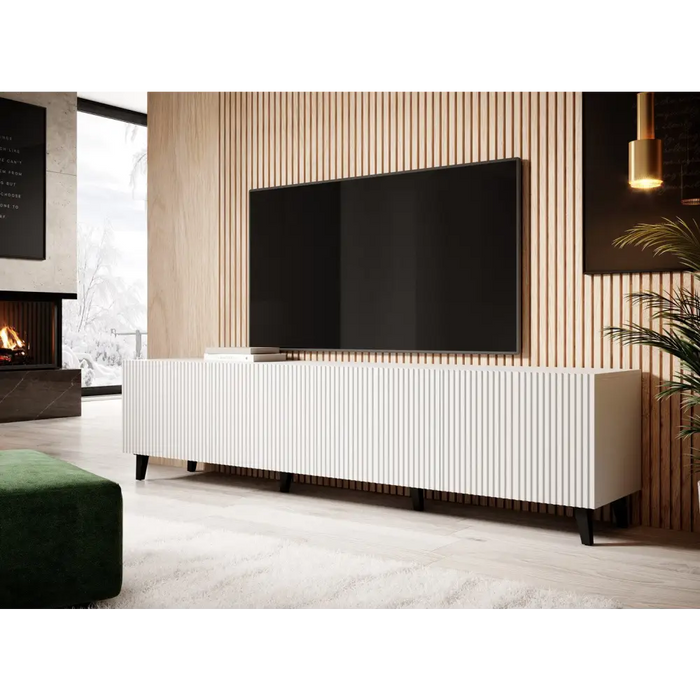 Cama RTV шкаф ПАФОС 200х42х52 Бял мат