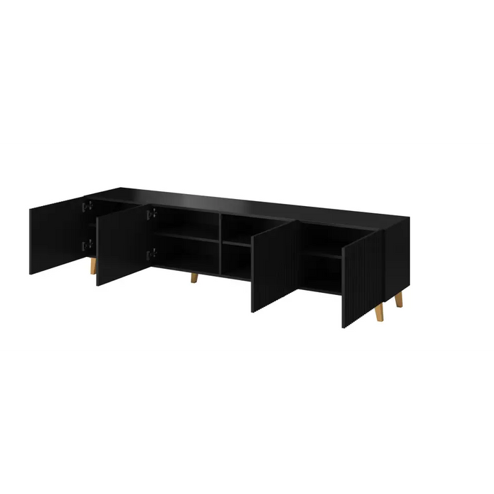 Cama RTV шкаф PAFOS 200x42x52 Черен мат