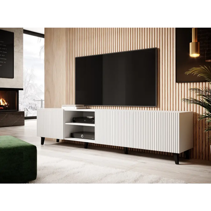 Cama RTV шкаф ПАФОС 200х42х52 Бял мат
