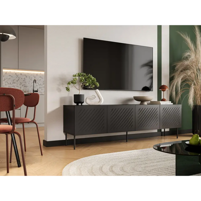 Cama RTV шкаф SIENA 200x40x60 мат черен
