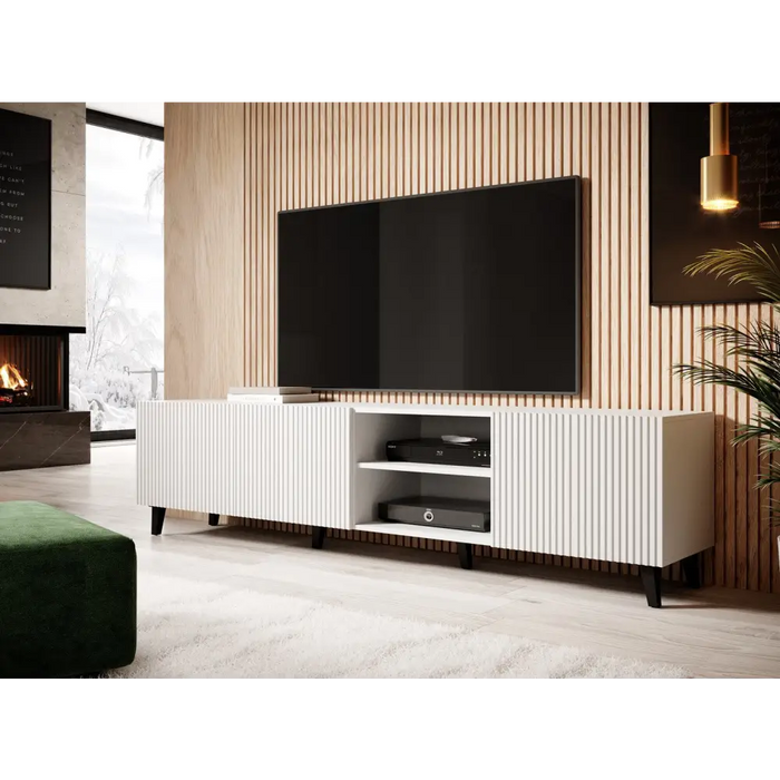Cama RTV шкаф ПАФОС 200х42х52 Бял мат