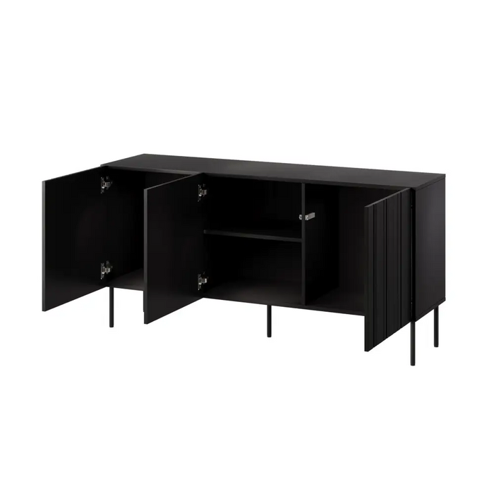 Cama Скрин ISLA 150.5x40x75 черен мат