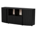 Cama Скрин MICHELLE 178x35-47xH82 черен/дъб викинг