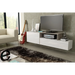 Cama ТВ шкаф SIGMA 3 180 бяло/бял гланц + дъб сонома