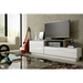 Cama ТВ шкаф SIGMA 3 180 бяло/бял гланц + дъб сонома