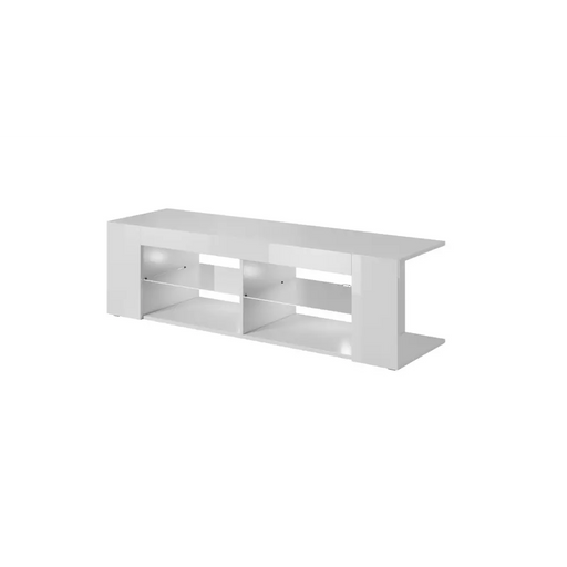Cama ТВ шкаф RTV TEXAS 50/134/40 бяло/бял гланц