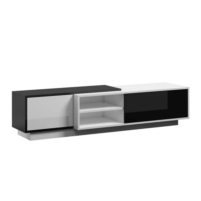Cama ТВ шкаф SIGMA1 180 бял/черен гланц