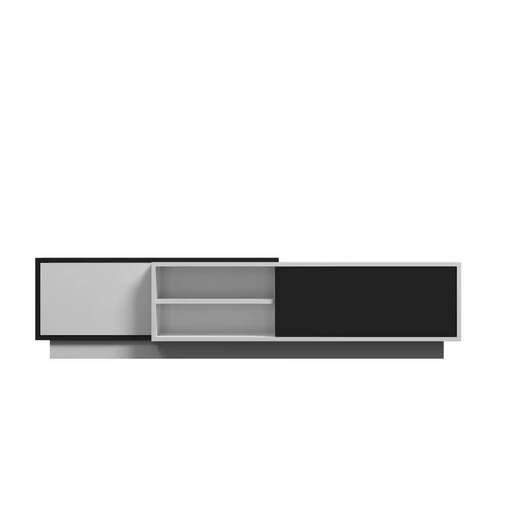Cama ТВ шкаф SIGMA1 180 бял/черен гланц