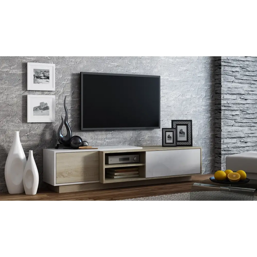 Cama ТВ шкаф SIGMA1 180 дъб сонома/бял гланц