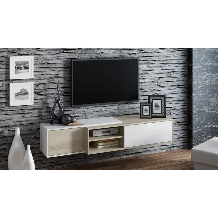 Cama ТВ шкаф SIGMA1 180 дъб сонома/бял гланц